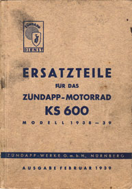 Zündapp Rekord Ersatzteilliste Ersatzteilkatalog Spare Parts Catalogue List