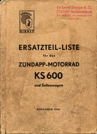 Zündapp DB Dbl DBK 200 36 piezas de recambio lista catálogo de repuestos parts Catalogue list 